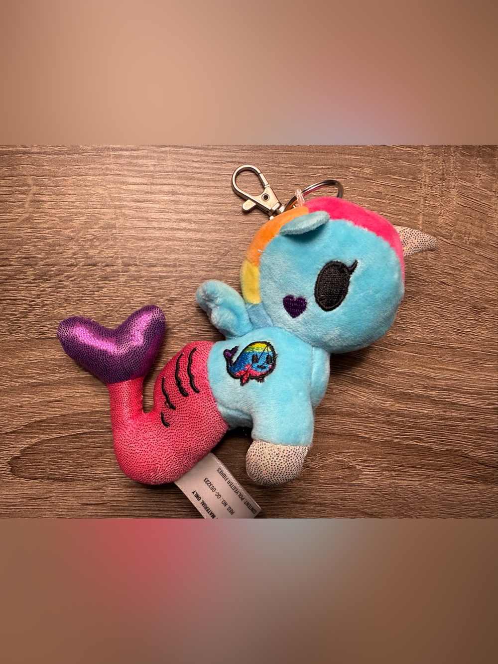 Tokidoki Aquamarina Mermicorno Plush Keychain